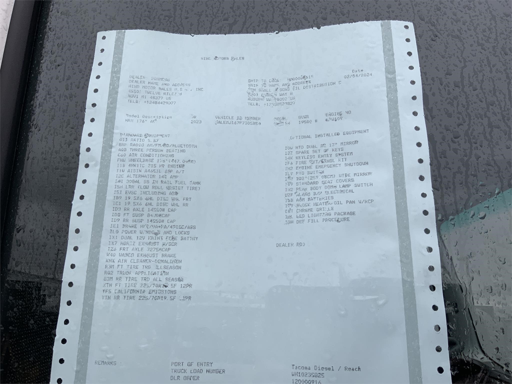 2023 HINO S5 9000226715 2023 HINO S5 9000226715