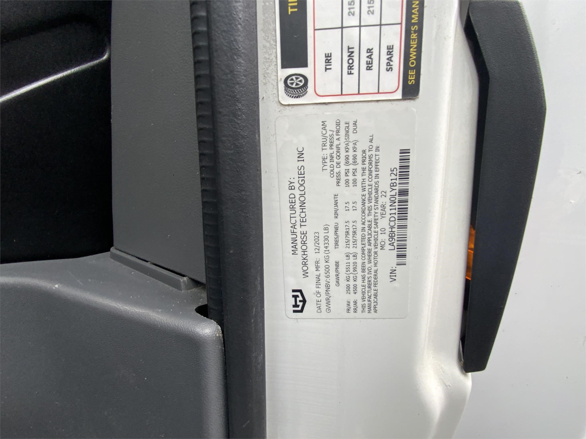 2022 WORKHORSE W750 9016733024 2022 WORKHORSE W750 9016733024