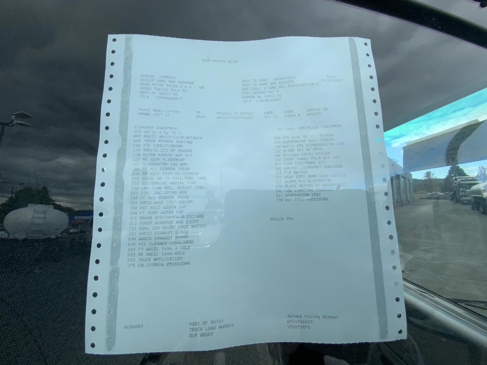 2024 HINO S4 9026839456 2024 HINO S4 9026839456