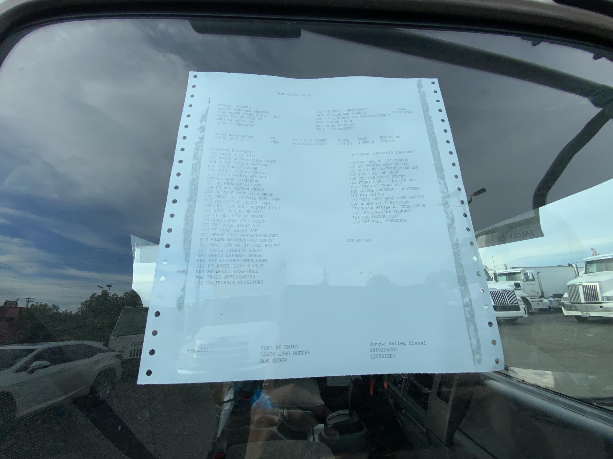 2024 HINO S4 9027837232 2024 HINO S4 9027837232