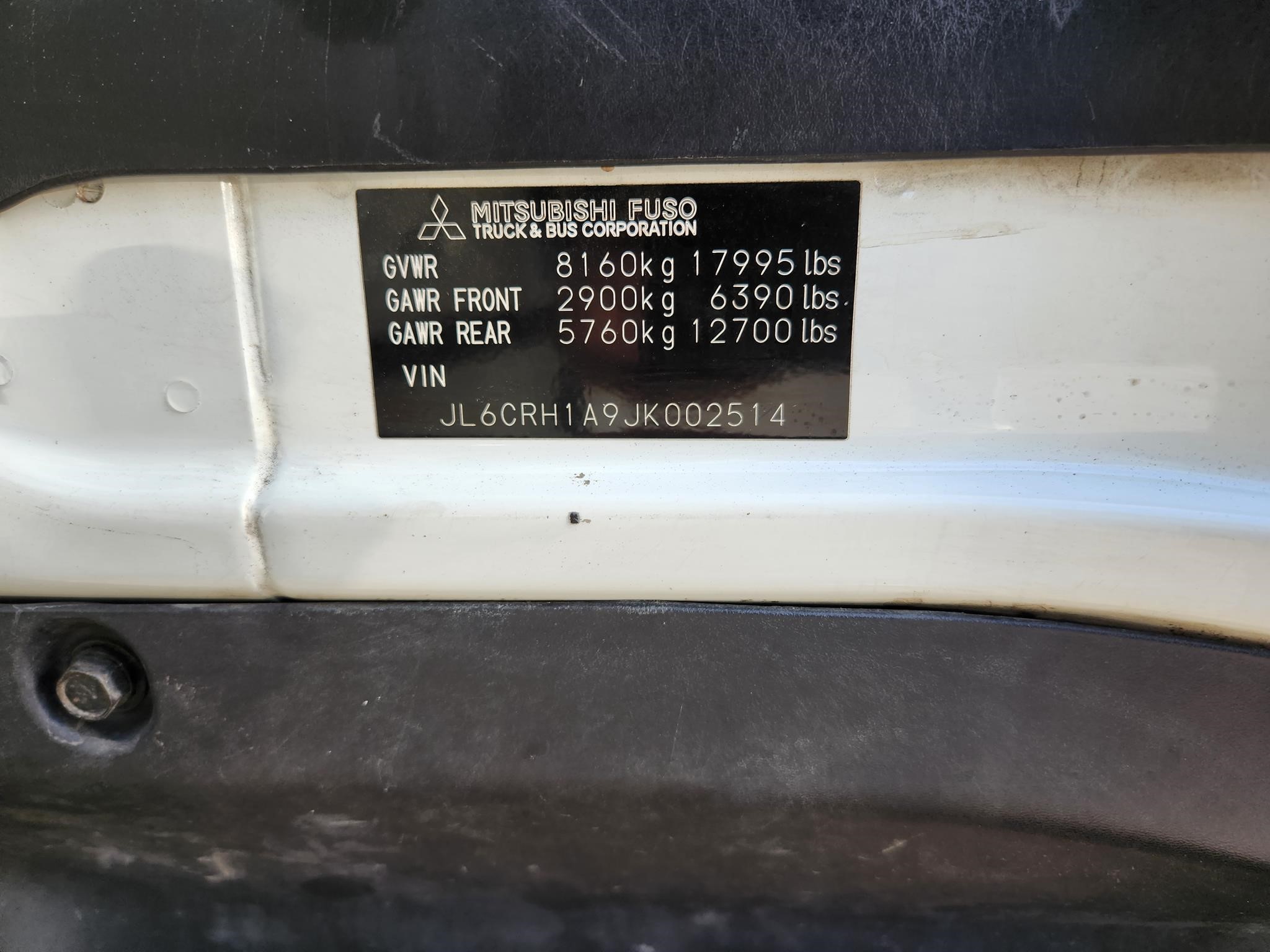 2018 MITSUBISHI FUSO FE180 9028066082 2018 MITSUBISHI FUSO FE180 9028066082