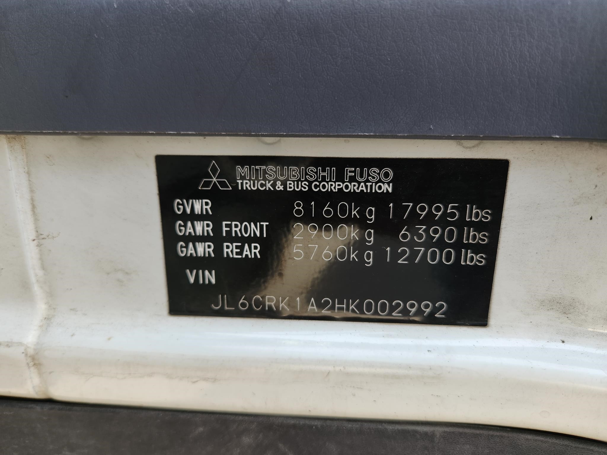 2017 MITSUBISHI FUSO FE180 9029947042 2017 MITSUBISHI FUSO FE180 9029947042